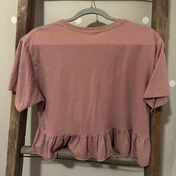 Women’s Ruffle Crop Top - Picture 2 of 2